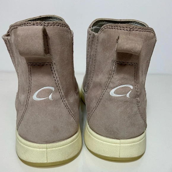 Aureus Women's Andrea  Chelsea Sneaker Pink Suede leather Ankle Boot Sz 7 - Picture 4 of 13